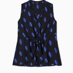 Torrid Sleeveless Lightening Bolt Top SIze 3X